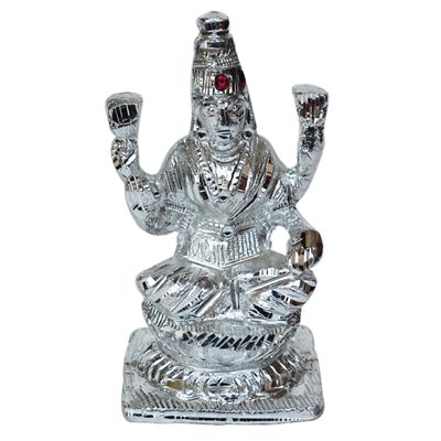 "WHITE METAL LAKSHMI-code000 - Click here to View more details about this Product
